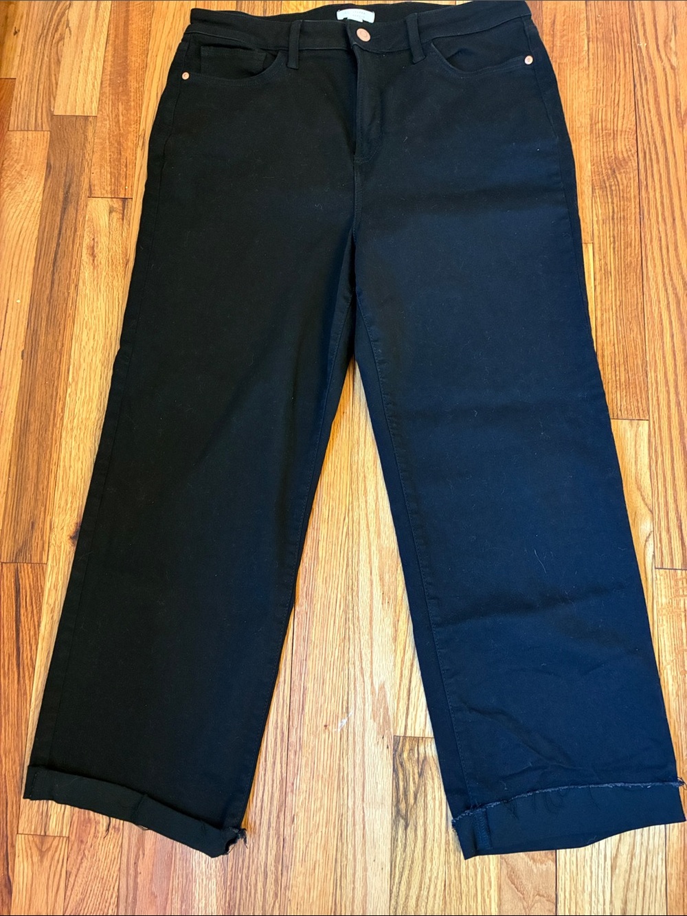 LC LAUREN CONRAD Woman’s Super High Rise Straight Jeans Size 16